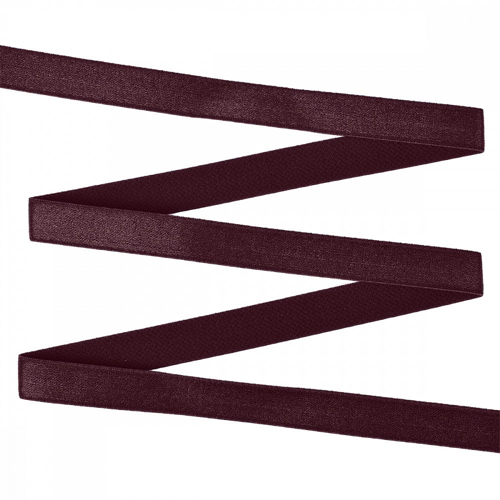 Резинка бельевая (бретелечная) 15.0 мм / 20 метров, 076 сливовое вино, Lauma