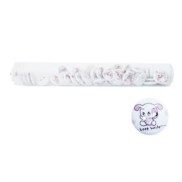 Пуговицы деревянные Мультяшные персонажи 18мм 50 шт, Щенок 2