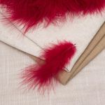 Перья декоративные 5-10см, 25 шт, бордо