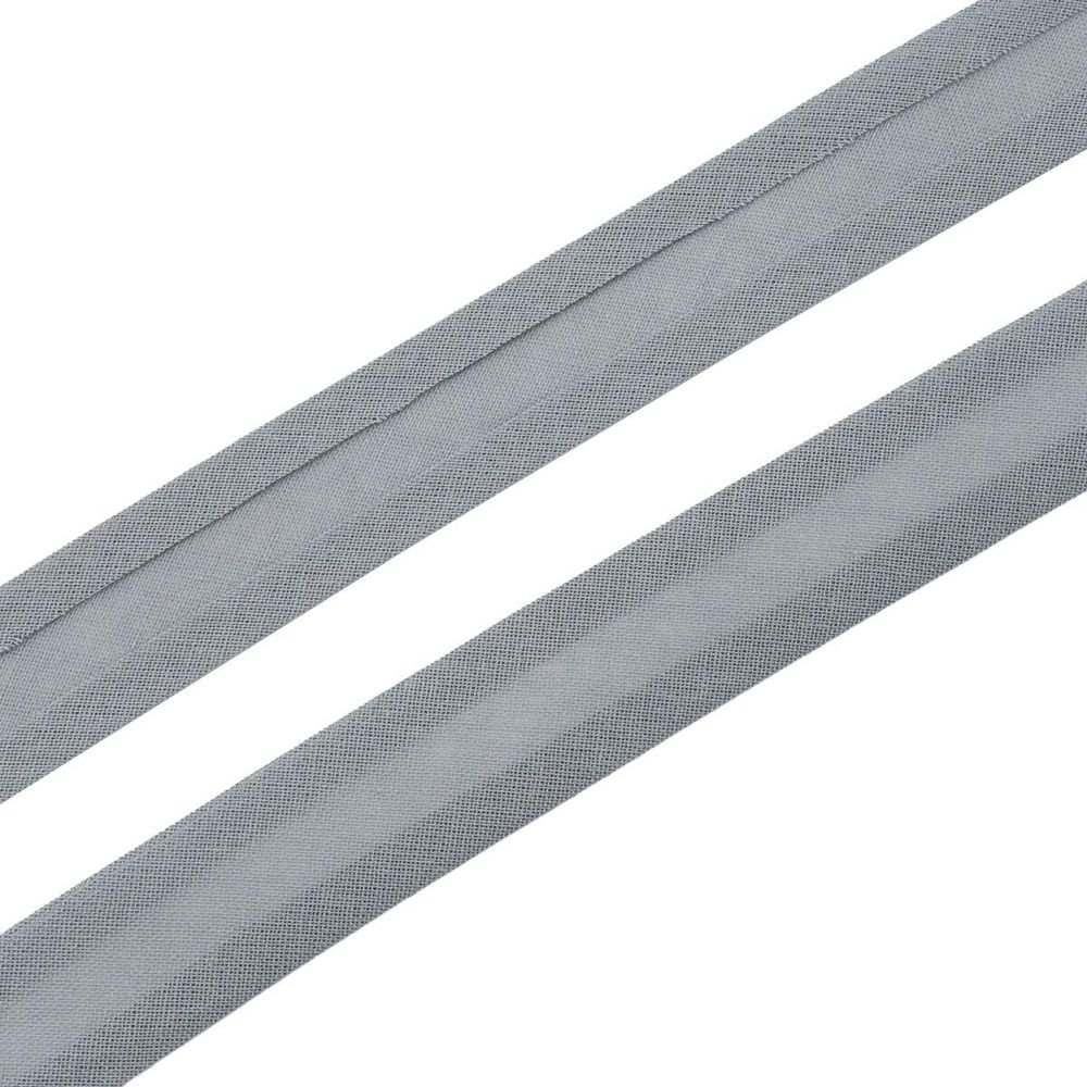 Косая бейка хлопковая 20 мм / 132±1 метра, 063 серый, 6112-0009