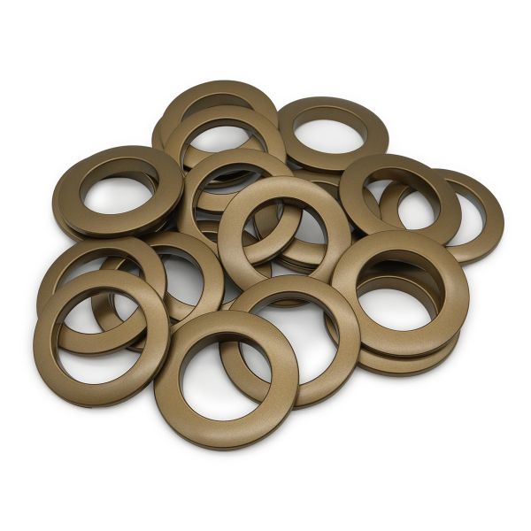 Люверсы шторные ⌀35 мм, с многоуровневым замком цвет № 37 матовая латунь, 10 шт