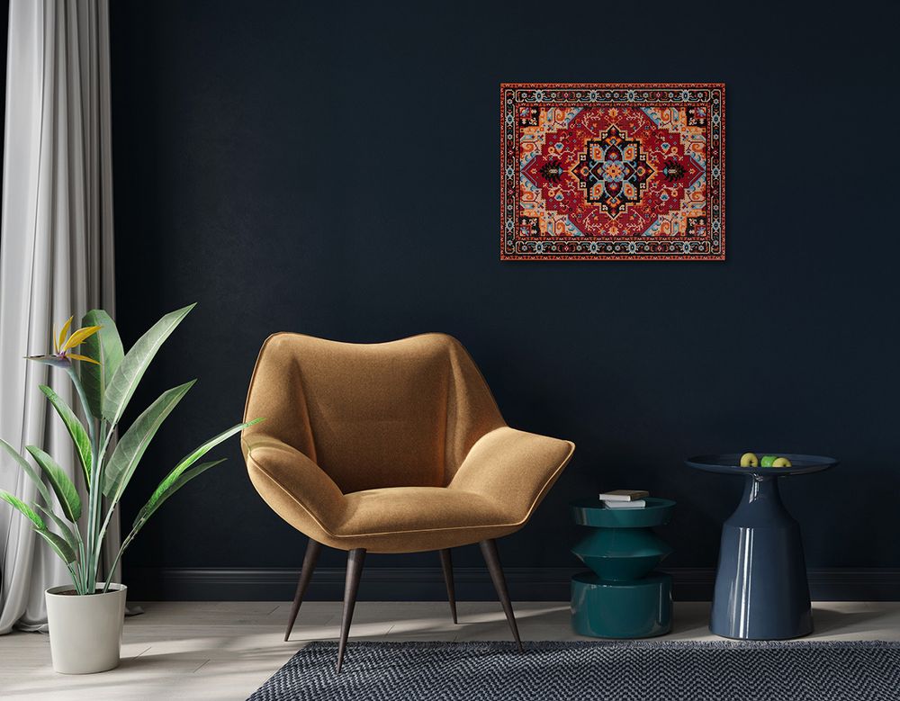 Алмазная (кристальная) мозаика Фрея, на подрамнике Персидский ковер, 50х40 см