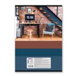 Тетрадь ученическая общая, твин лак, A4 80 л. на скобе 65 г/м², белизна 100%, 6 шт, клетка, 000460 Стильный офис, Светоч 80ТСК4_8_2_1