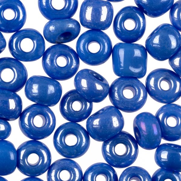 Бисер Zlatka 6/0 (4.1 мм), 100 г (10х10 г), №0123B синий, GR