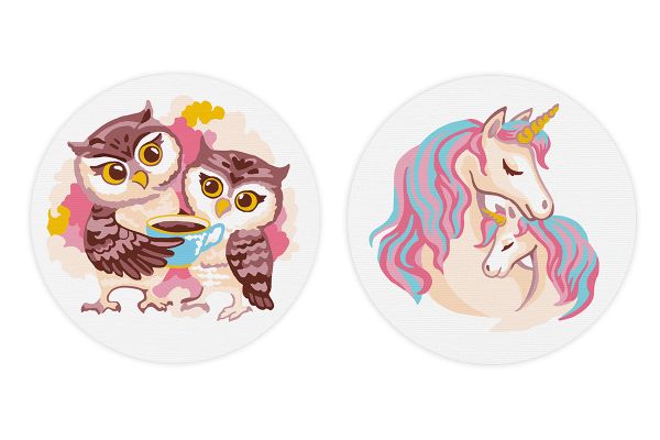 Картина по номерам Фрея, на магните Любовь и забота, 9х9 см