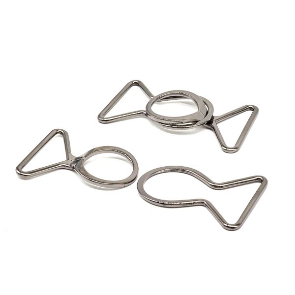 Пряжка-застежка 40 мм чер/никель, 4 шт, BIG