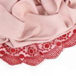 Кружево на сетке 55 мм / 13.71 метра (жесткая сетка), Exclusive TBY J2052W-2, цв.R2915 т.красный, Kruzhevo