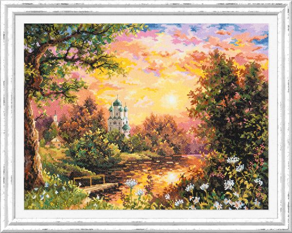 Набор для вышивания нитками Чудесная игла, Вечерний звон 40х31 см