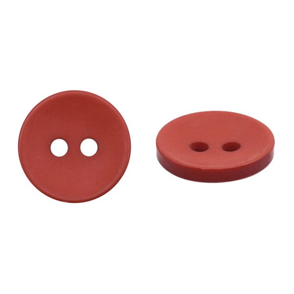 Пуговица 2 прокола 24L=15 мм, Orange, оранжевый, NE188, 36 шт