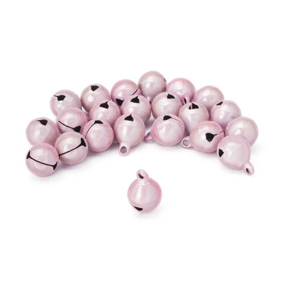 Бубенчики жемчужные 10 мм, 20 шт, Astra&Craft, QYB-007 светло-розовый