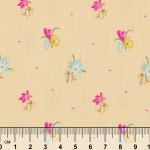 Ткань для пэчворка Peppy Весенний этюд, рулон 112 см / 5 метров, ВЭ-16 желтый, Peppy