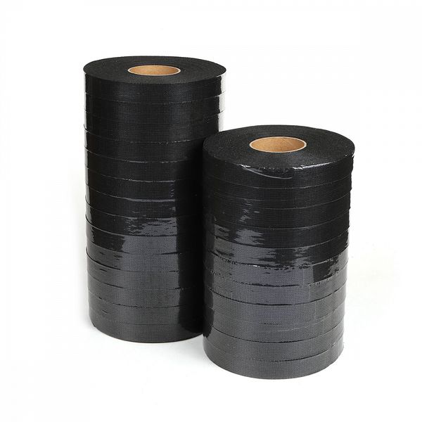 Лента клеевая нитепрошивная по долевой 20 мм, черный 4720B, 25 рул. по 100 м, Ideal