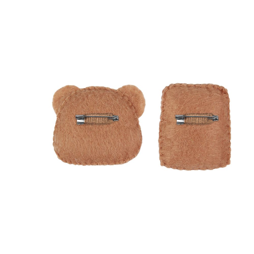 Набор для шитья игрушки Броши «Мишка и мед» 4 см, Miadolla TF-0369