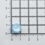 Пуговицы на ножке 18L (11мм), пластик (col.05 голубой), 72 шт, CR P-45