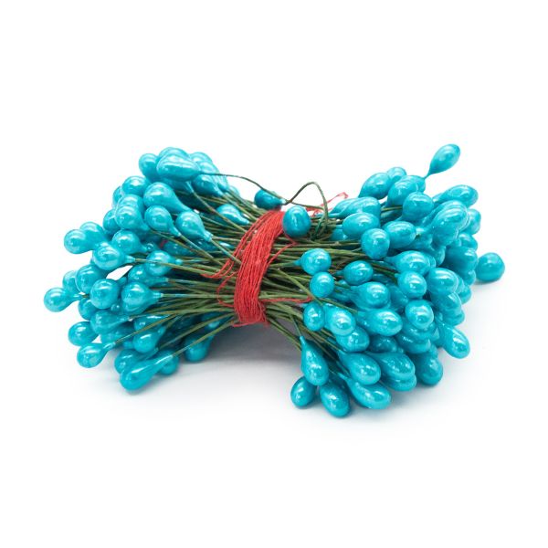 Тычинки для искусственных цветов 0,5х6см (вес 50гр ±3 гр) (16 бирюзовый)