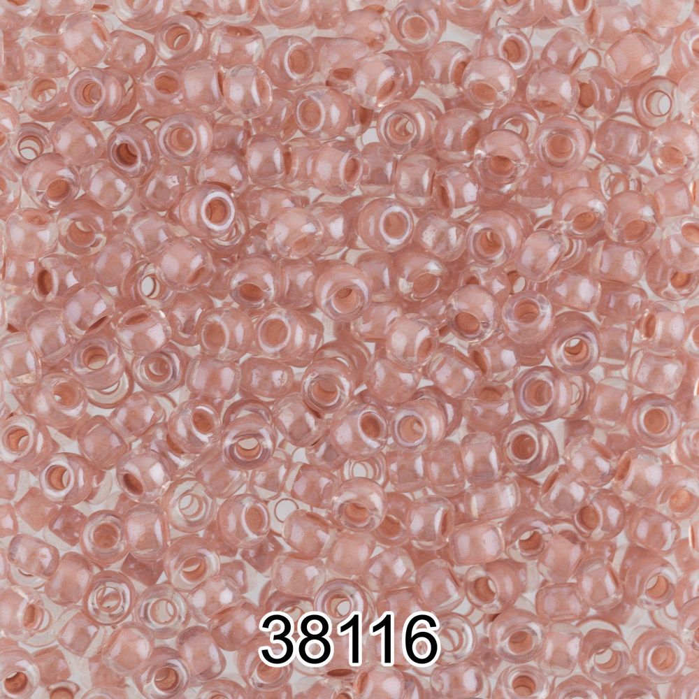 Бисер Preciosa круглый 10/0, 2.3 мм, 500 г, 38116 (Ф047) грязно-розовый