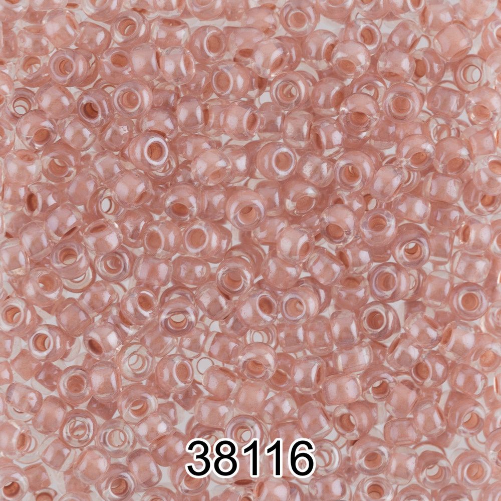 Бисер Preciosa 10/0 (2.3 мм), 500 г, 38116 (Ф047) грязно-розовый