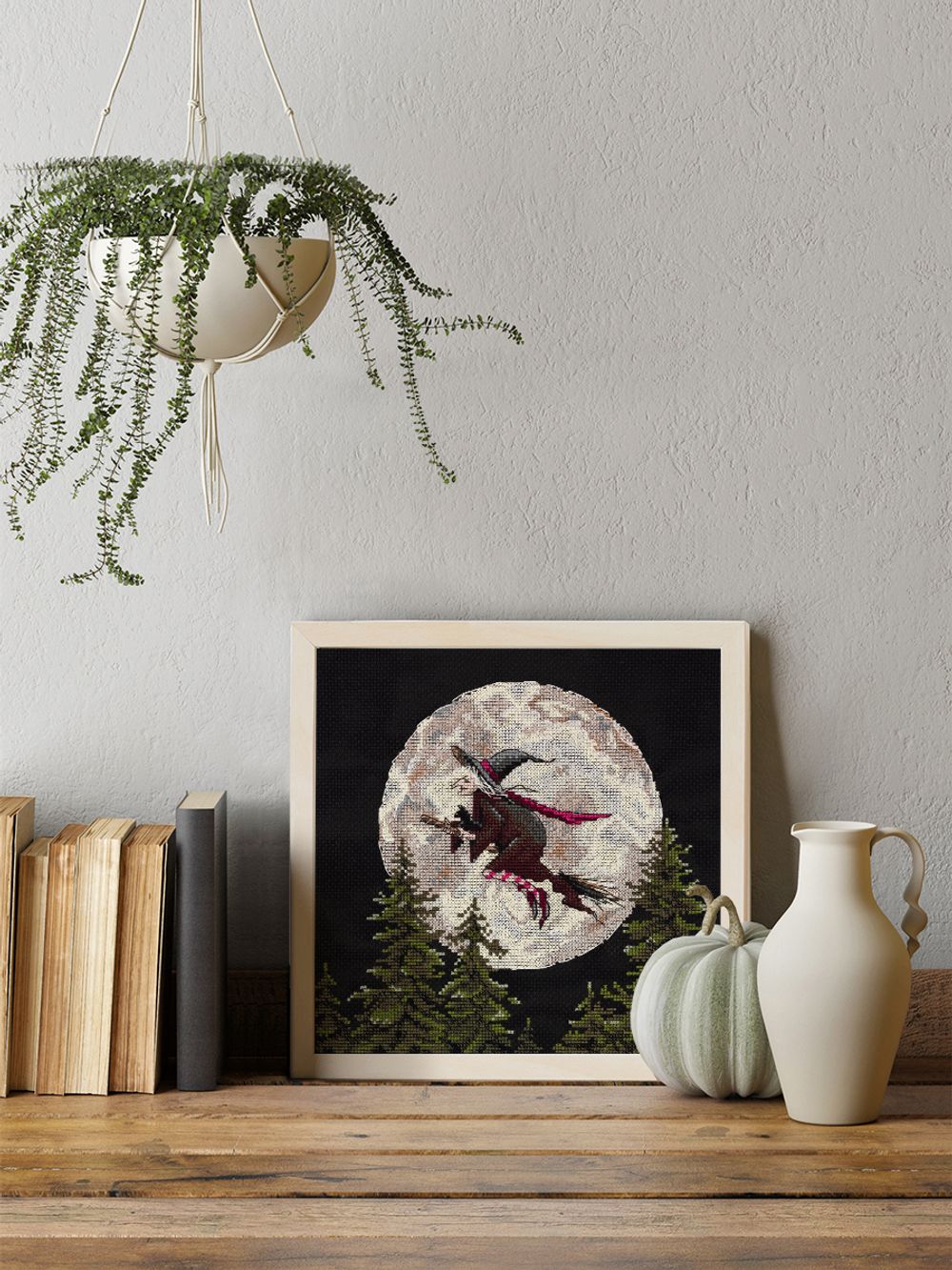 Набор для вышивания нитками Klart, На шабаш!, 20x20 см