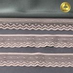 Кружево стрейч (эластичное) 25 мм / 5 метров, TBY.8028, цв.L168 серебристый пион, 1385603