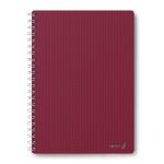 Тетрадь общая с пластиковой обложкой, тиснение серебряной фольгой, 500 мкр, A4 96 л. на гребне 65 г/м², белизна 100 %, 4 шт, клетка, 01037 Рубиновая, Светоч 96Т28