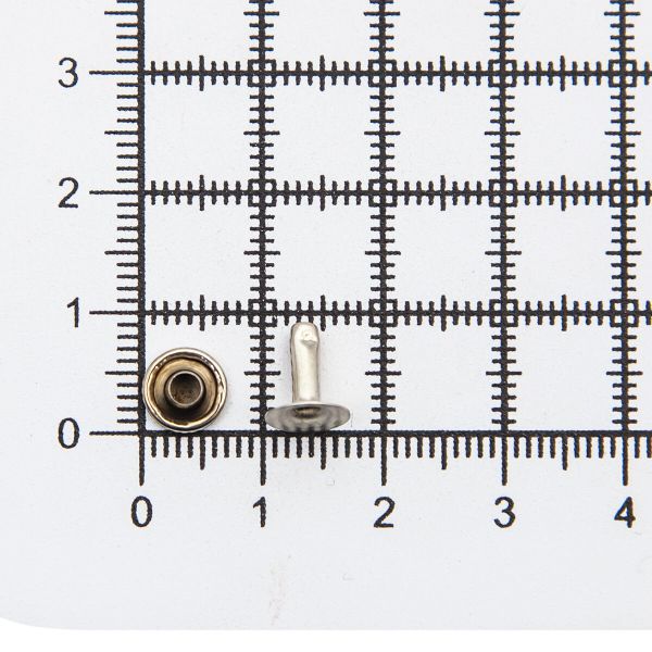 Хольнитены ⌀7 мм, h=6-7 мм, сталь, New Star №33, цв.никель, ≈100 шт