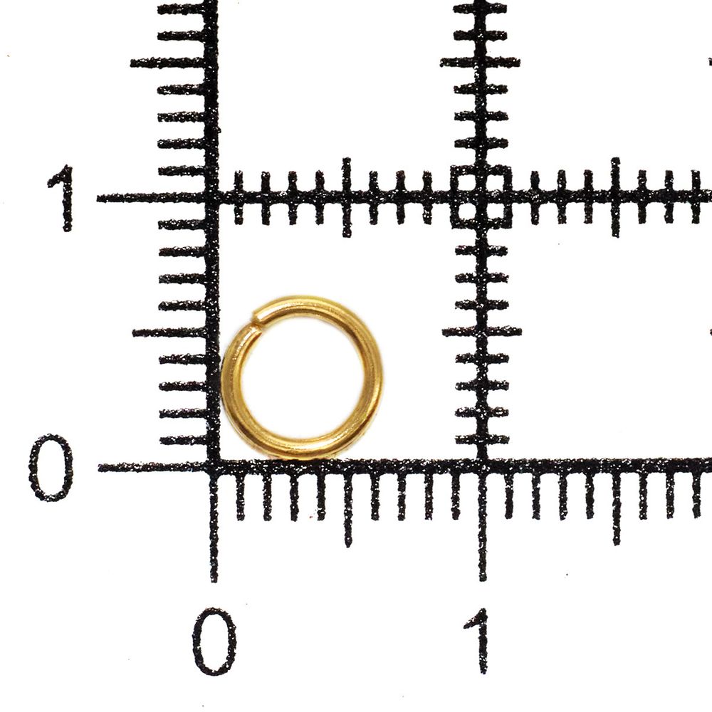 Кольцо соединительное 0,9, 6 мм, 50 шт/упак, Astra&Craft, цв.яркое золото
