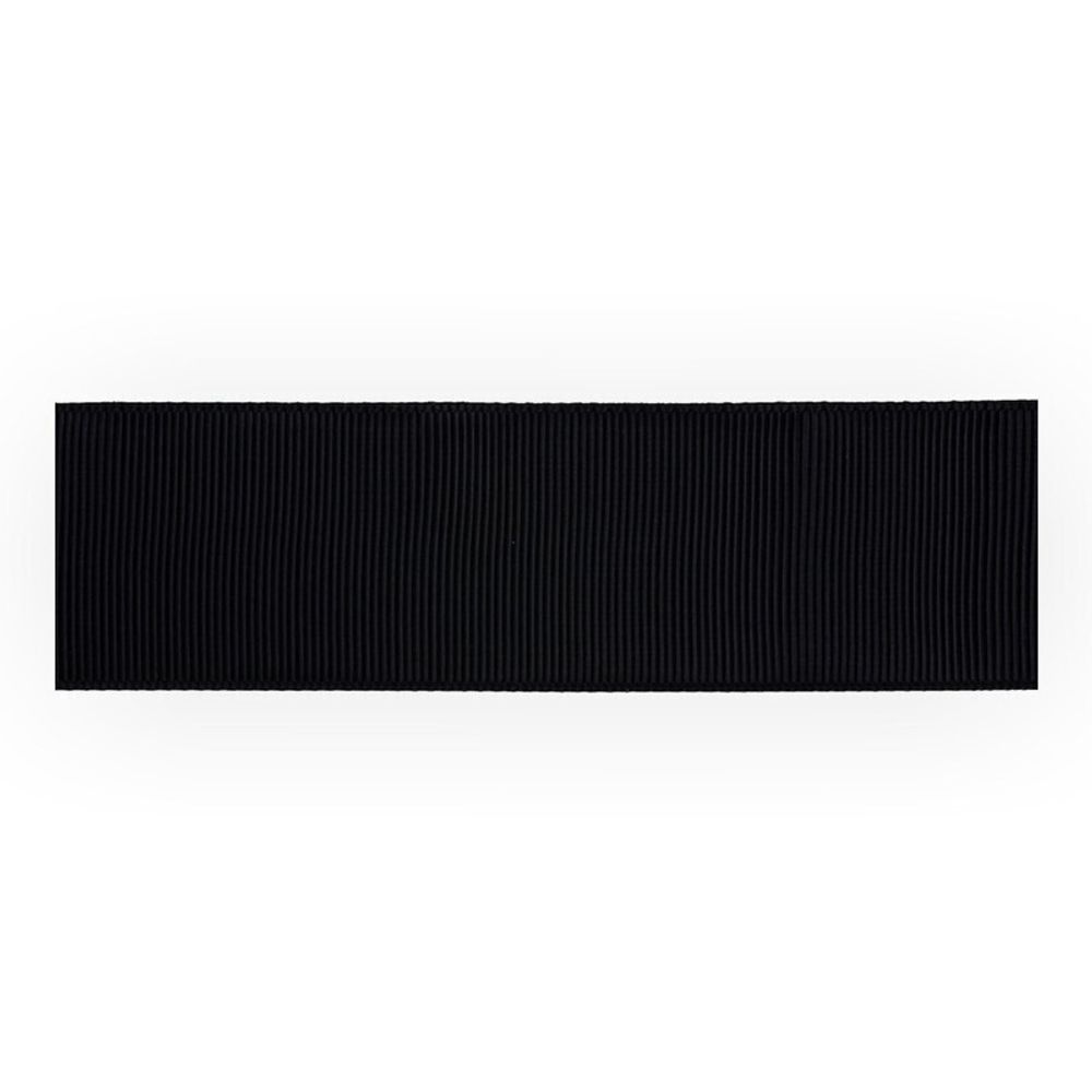 Лента репсовая (в рубчик) 38.0 мм / 45.5 метра, 123 черный, Gamma GR-38