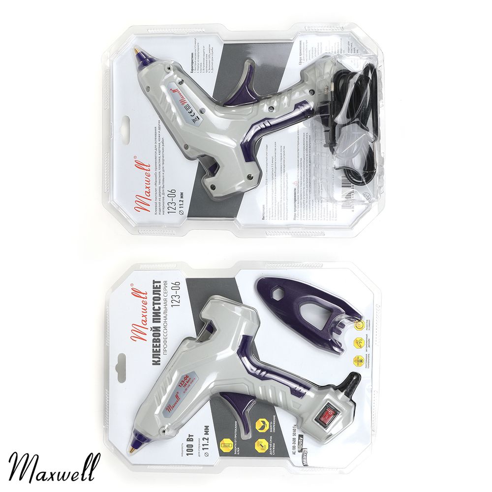 Клеевой пистолет ⌀11.2 мм 100W Maxwell Premium 123-06