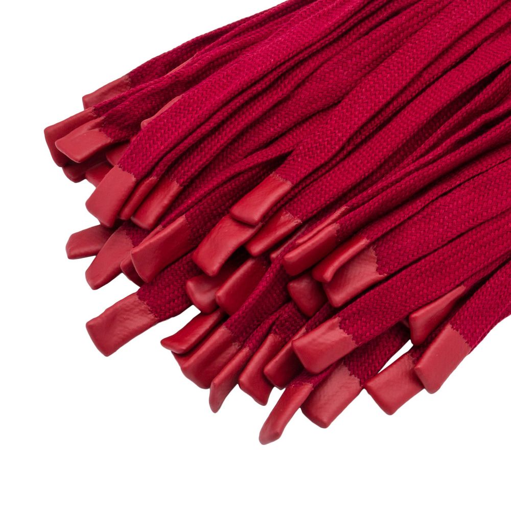 Шнурки декоративные плоские (для одежды) 10 мм / 135 см, 100 шт (159 винный), 3AR2807