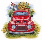 Набор для вышивания нитками МП Студия НВ-874, Урожайные поля, 25х26 см