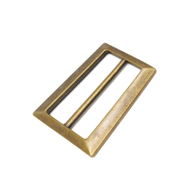 Пряжка регулировочная металл 45 мм, латунь ГР, 6906, 10 шт, BIG