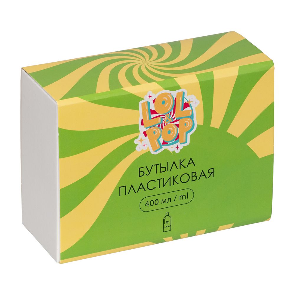 Бутылка пластиковая 400 мл, 16.8х6.4х12.3 см, №03 фиолетовый, Lol&Pop LLP-010