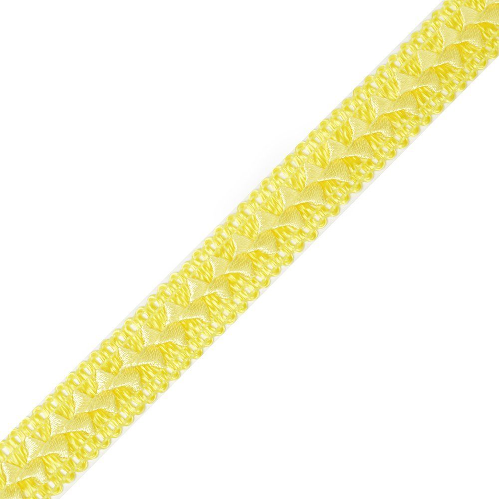 Тесьма декоративная Самоса (15) 18 мм желтый F110, уп.18.28м