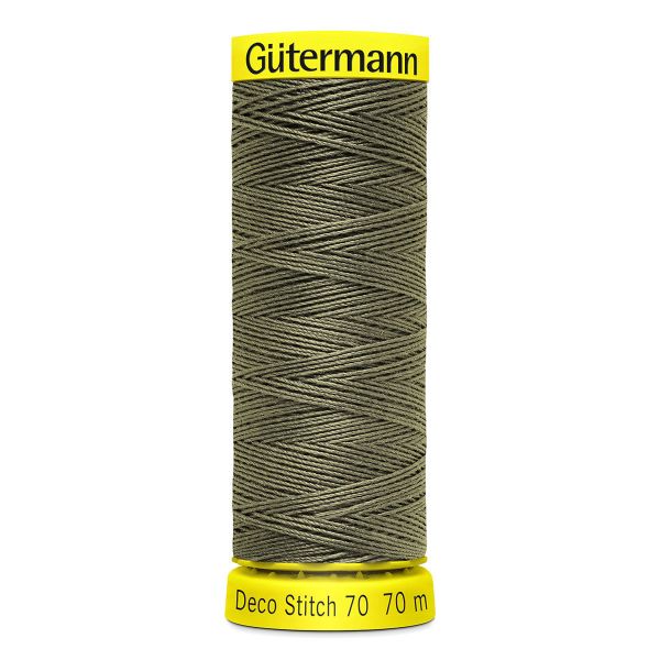 Нитки отделочные Gutermann Deco Stitch 70, 70м, 824 зеленый камуфляж, 5 катушек