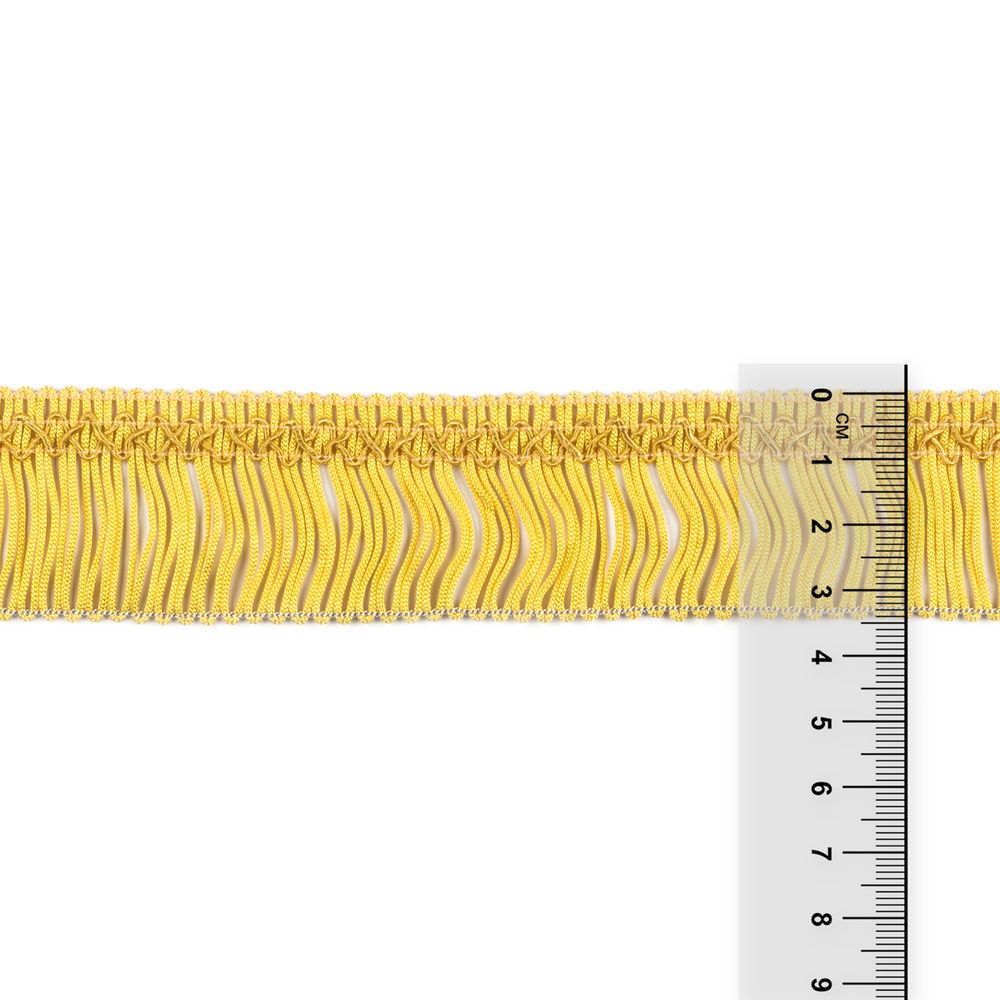 Бахрома отделочная 35.0 мм / 16 метров, 003 желтый, Gamma А-08