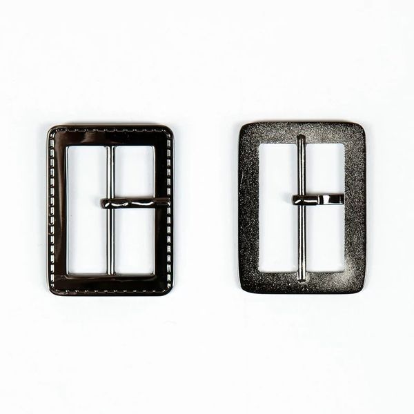 Пряжка ременная металл 35.0 мм, чер/никель, 10 шт, BIG