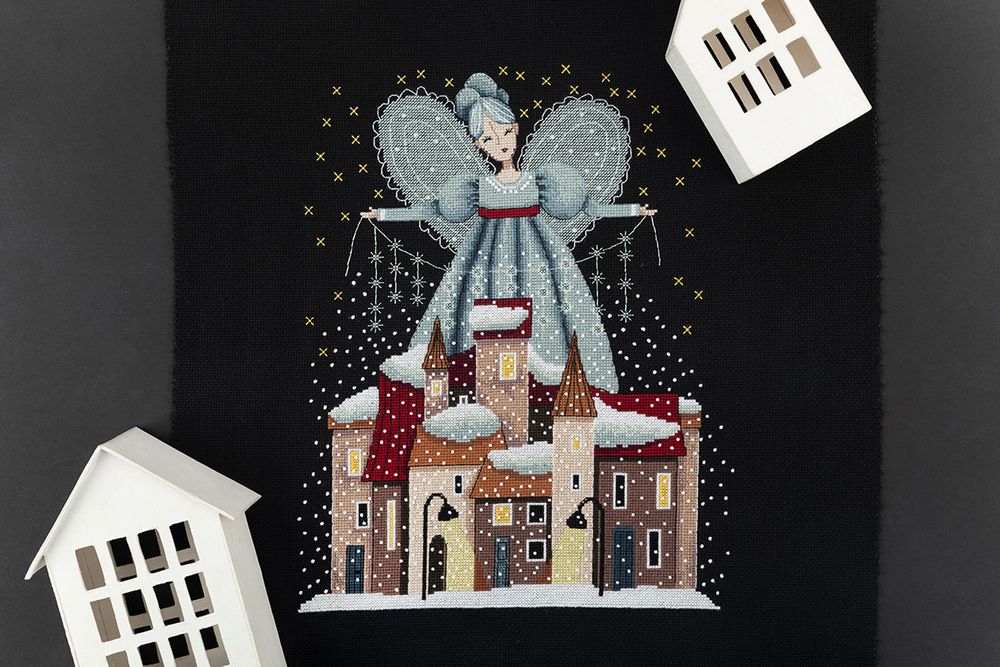 Набор для вышивания нитками Panna PR-7484, Метелица, 24.5х28.5 см