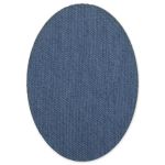 Термозаплатка Овал 14х10 см, ZAP, №02 джинс голубой, Gamma ZAP
