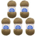 Пряжа Пехорка Ангорская теплая / уп.5 мот. по 100 г, 480 м, 478-Защитный