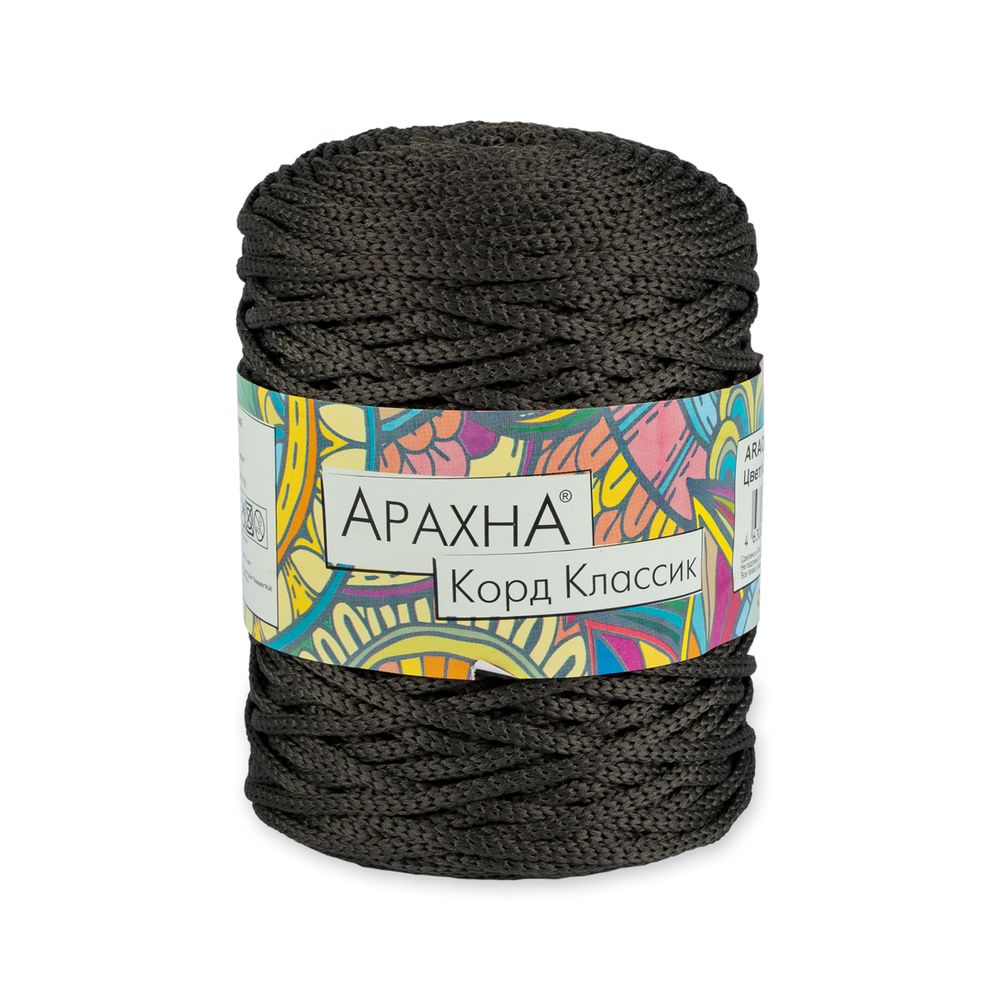 Пряжа Arachna Cord Classic / уп.3 мот. по 200г, 100м, 06 т.серый