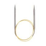 Спицы круговые ⌀5.0 мм, 80 см, с металлическим тросиком, Alpina SIL-80