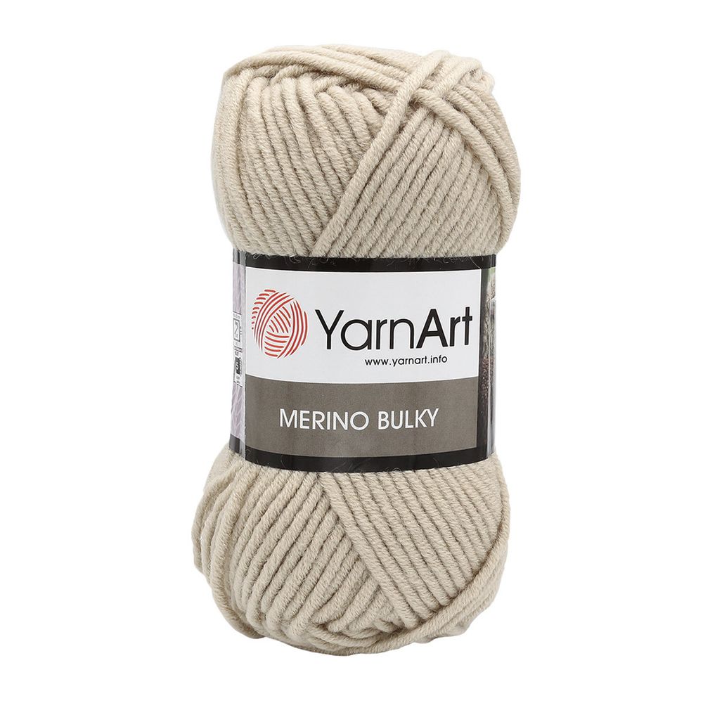 Пряжа YarnArt (ЯрнАрт) Merino Bulky / уп.5 мот. по 100 г, 100м, 033 св.бежевый