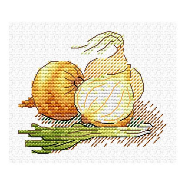 Набор для вышивания нитками МП Студия, Лук Золотничок, 7х8 см