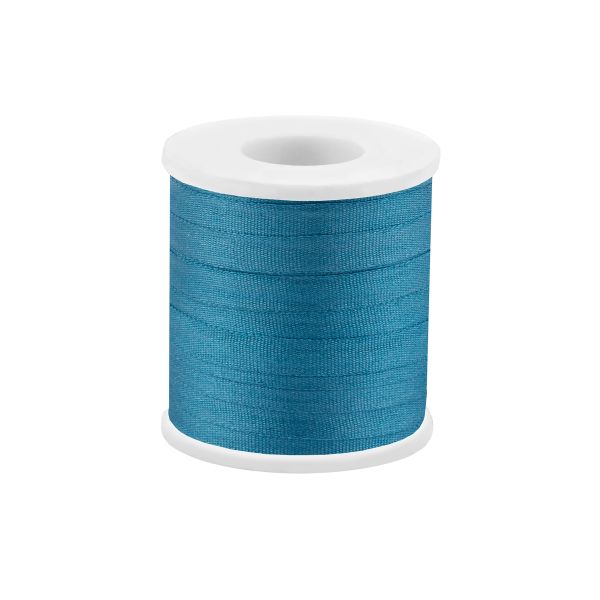 Лента (тесьма) шелковая 4.0 мм / 45.5±0.5 метров, №261 синий, Gamma SR-4