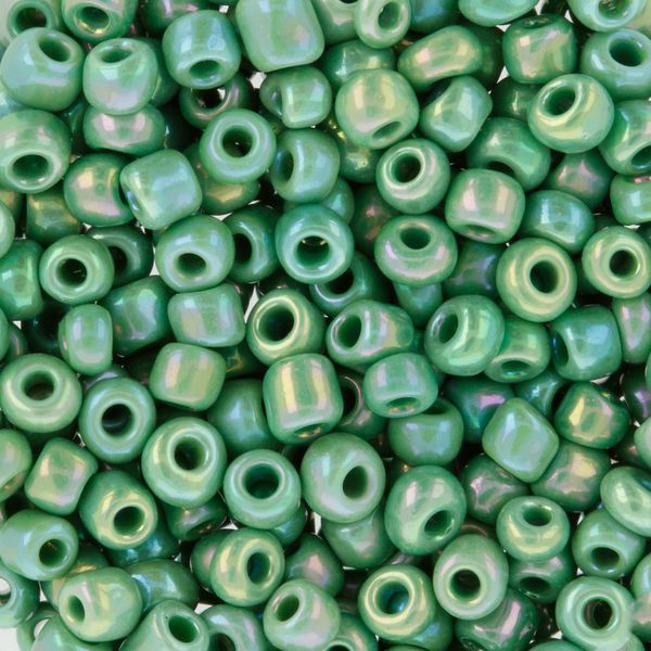 Бисер Zlatka 8/0 (2.9 мм), 100 г (10х10 г), №0407 зеленый, GR