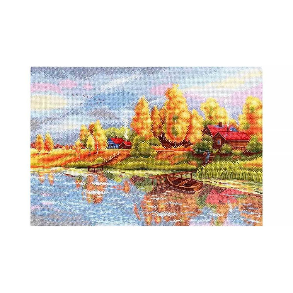 Набор для вышивания нитками МП Студия, Перед дождем 27х40 см, 618444