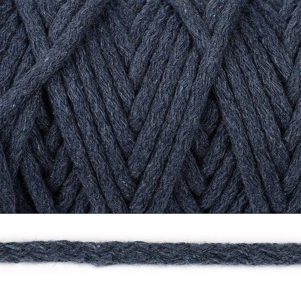 Шнур круглый х/б ⌀8.0 мм / 50 метров, с наполнителем, 2175 джинс
