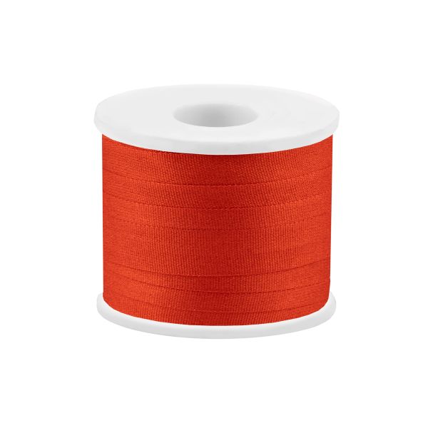 Лента (тесьма) шелковая 7.0 мм / 45.5±0.5 метров, №100 оранжевый, Gamma SR-7