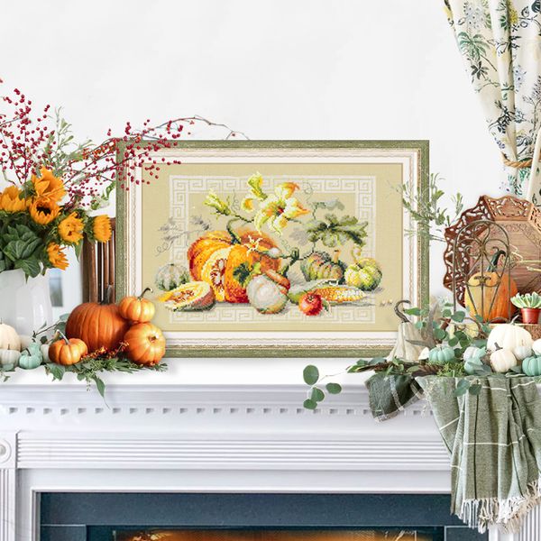 Набор для вышивания нитками Чудесная игла, Праздник урожая 30х20 см