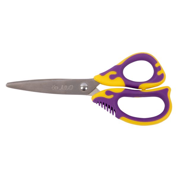 Ножницы универсальные детские 13 см, с эргономичными ручками, Лео LPSE-01